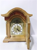 Wood Tempus Fugit Mantle Clock