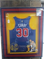 FRAMED CURRY JERSEY-SIGN,PHOTO SIGN