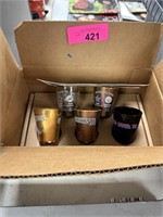 BRADFORD EXCHANGE SUPERBOWL SHOT GLASSES