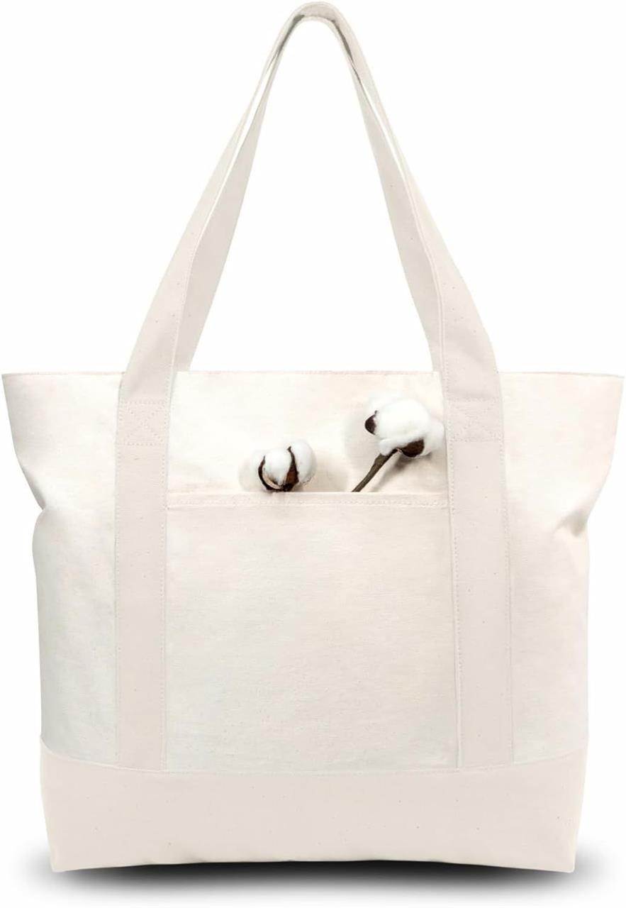 TOPDesign 6-Pack Stylish Canvas Tote Bag