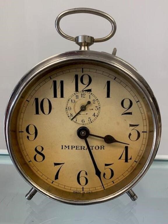 Vintage Imperator Alarm Clock - Italy