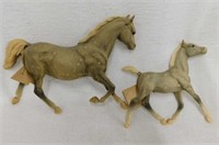 Breyer gray Running mare & foal horses, Sears 1987