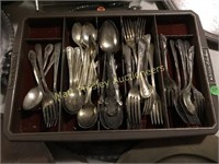 LOT OF MISC. SILVERPLATED FLATWARE- SOME