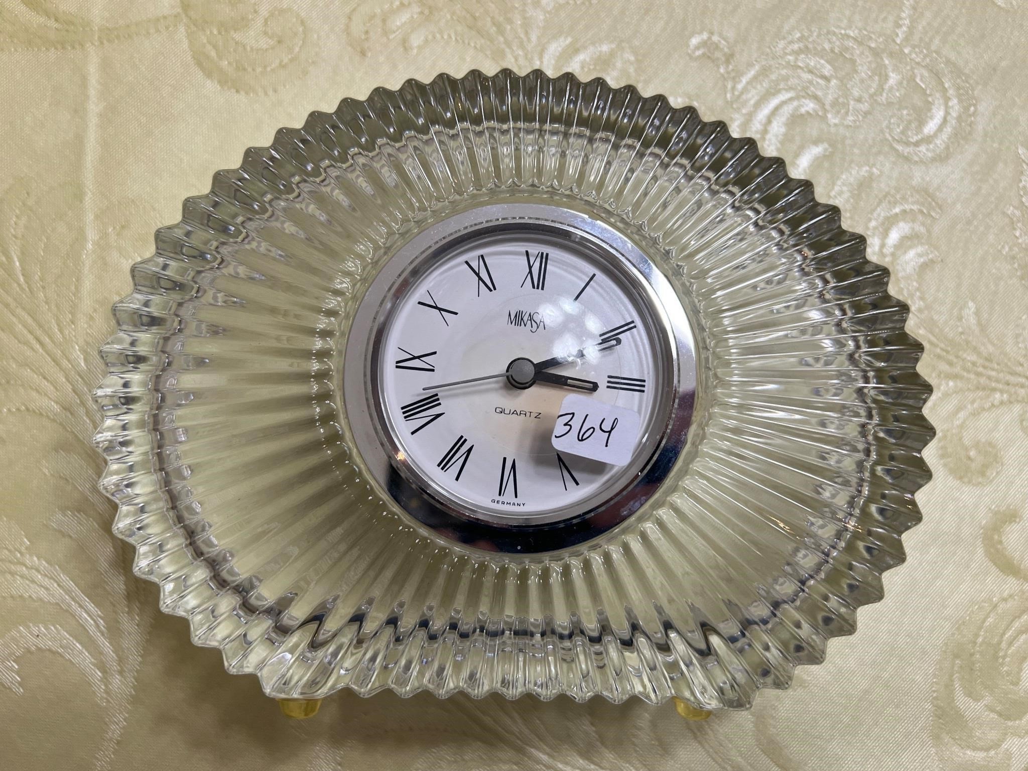 MIKASA GLASS CLOCK