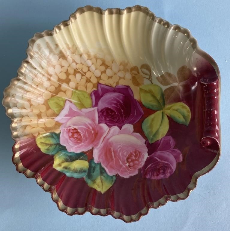 Pink Rose Shell Handle Bowl