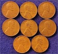 8 1942 Wheat Pennies