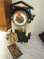Clock and sundial