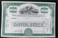 December 30 1949 Stock Certificate 'Seatrain Lines