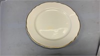 20- Ivory Scalloped China 10" Dinner Plate