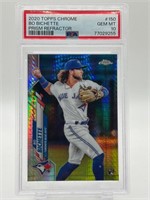 Bo Bichette Rookie Refractor Graded Baseball Card