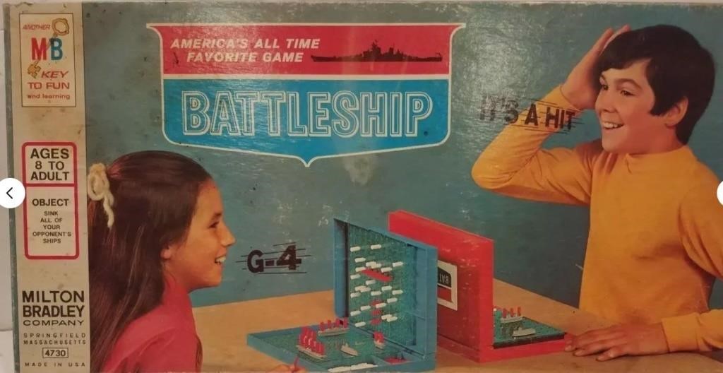VINTAGE 1971 Milton Bradley Battleship Game