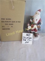Santa Clause - 17" Ceramic Candy Holder