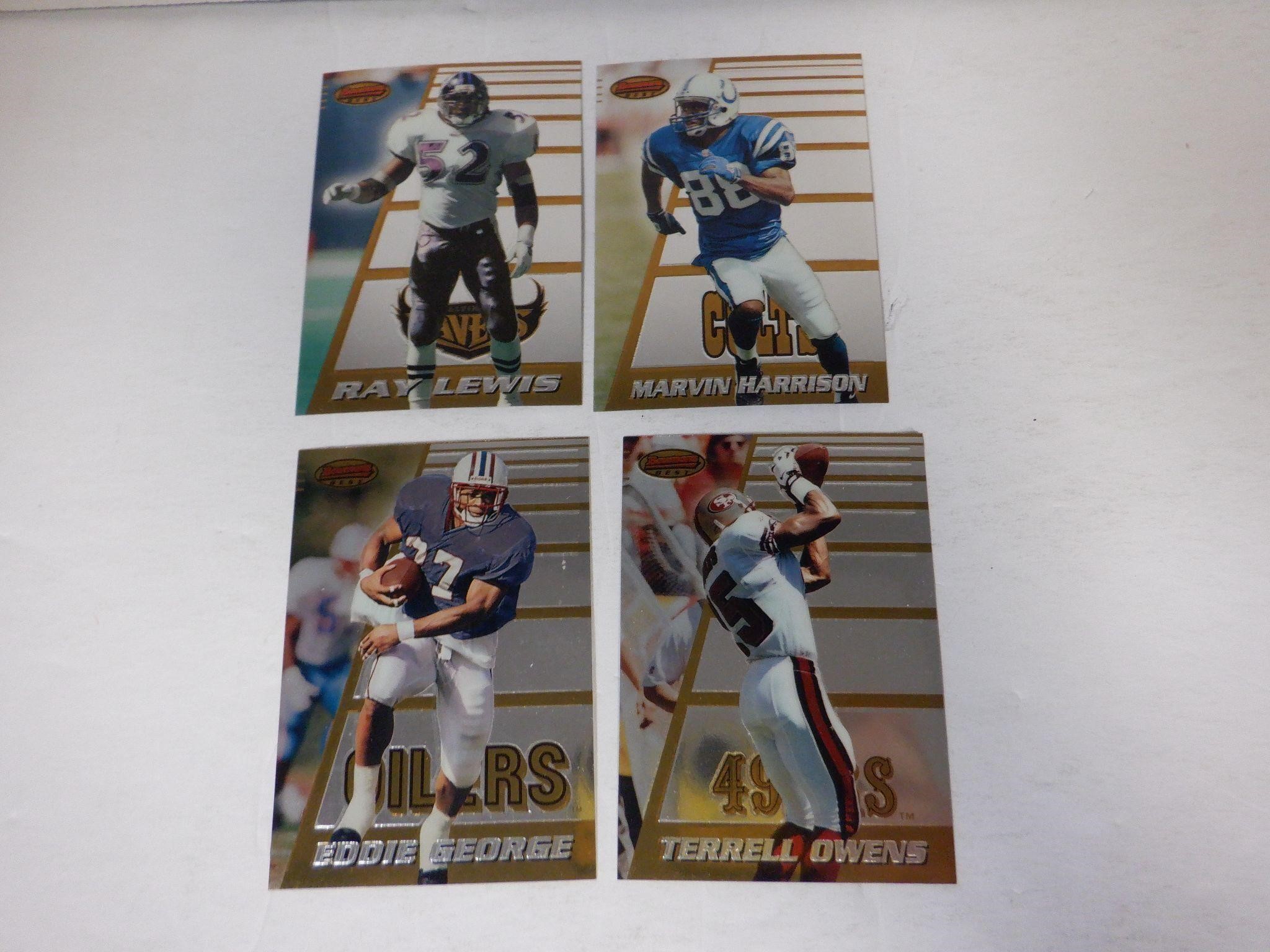 LOT OF 4 BOWMANS BEST FOOTBALL STAR CARDS