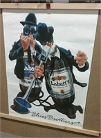 Blues Brothers Labatt's Beer Poster 28x39"