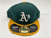 Oakland Athletics New Era 59Fifty Hat Sz 7 3/8