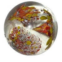 Tree Of Life Style Art Glass Paperweight