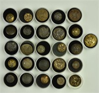 26 Excavated Federal Eagle Infantry Buttons