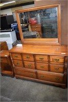 Fine Dresser with Mirror. Matching Pcs. Next 2 Lot