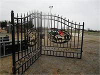 New/Unused 20' Bi-Parting Wrought Iron Gates