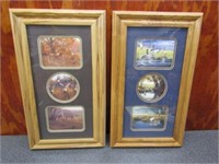 14x24 Deer & Duck Framed Pictures 2 Total