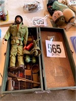 GI Joe Case, Doll And Accessories (Carport)