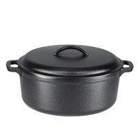 Basics Pre-Seasoned Cast Iron Dutch Oven Pot