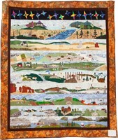 Canada, bed quilt, 101" x 86"