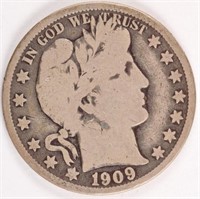 1909-O Barber Half Dollar