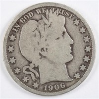 1906 Barber Half Dollar