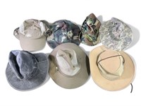 Seven tactical boonie hats and sun hats