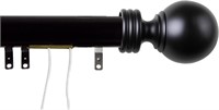 $254  Sophia Traverse Rod  66-120 inch  Black