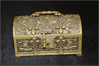 Victorian Ggley Nurnberg Miniature Brass Treasure