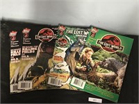 4 Topps Jurassic Park The Lost world Comics