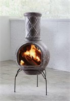 SELECTIONS Chiminea Gray Finish Fireplace $176