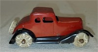 Vintage Red & Black Metal Car Toy