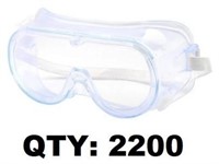 Pallet of 2200 Safety Goggles - NEW