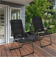 2 Pieces Outdoor Folding Patio Chairs