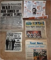 810 - VINTAGE PRESERVED NEWSPAPER ARTICLES