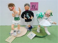 (3) Annalee Sports Dolls