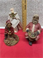 Tom Clark Santa & Gnome Noel, and Angel