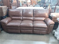 VERY NICE ELECTRIC RECLINING LEATHER SOFA