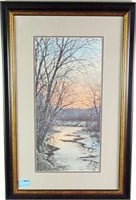 WINTER SCENE BY ROBERT TINO - SIGNED AND NUMBERED