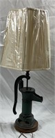 Antique Cast Iron Water Pump Lamp