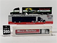 1/64 ROAD CHAMPS White-New Idea Semi and 1/64