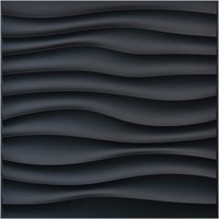 Art3d PVC Wave Panels  19.7 x 19.7  12 Pack