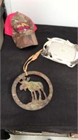 Camo hat antler picture frame no glass with hot