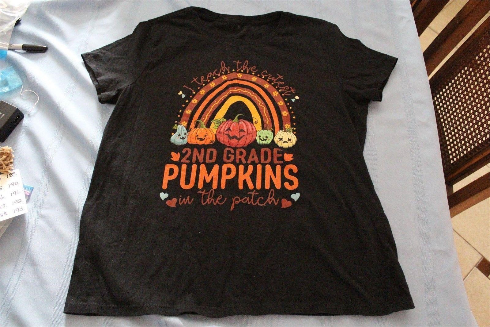 2nd Grade Pumpkins T-shirt Size L