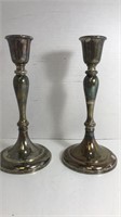 2 Gorham Silver Plated Candle Sticks*