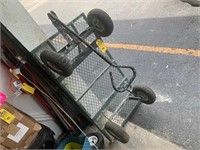YARD CART WITH PNEUMATIC TIRES & SPARE TIRE