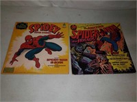 2 1970's Spider-man Record Albums